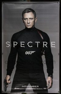 5z314 SPECTRE vinyl banner '15 Daniel Craig as James Bond 007 in all black with gun!