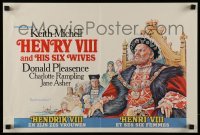 6a106 HENRY VIII & HIS SIX WIVES Belgian '72 Keith Michell in title role, Rampling!