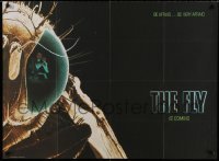 6a342 FLY teaser British quad '86 David Cronenberg, Jeff Goldblum, cool different sci-fi art!