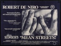 6a367 MEAN STREETS British quad R70s cool different close up of Robert De Niro, Martin Scorsese!