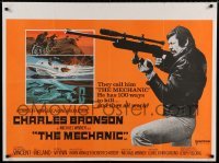 6a368 MECHANIC British quad '72 Charles Bronson has more than a hundred ways to kill!
