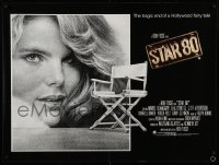 6a381 STAR 80 British quad '84 super close up of sexy Mariel Hemingway as Dorothy Stratten!