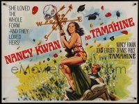 6a387 TAMAHINE British quad '64 sexy art of wild wahine Nancy Kwan by Tom William Chantrell!