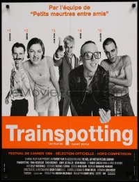 6a593 TRAINSPOTTING French 24x31 '96 heroin drug addict Ewan McGregor, Danny Boyle, top cast!