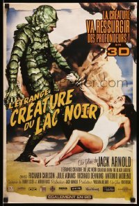 6a642 CREATURE FROM THE BLACK LAGOON French 16x24 R12 art of monster holding sexy Julie Adams!
