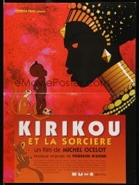 6a666 KIRIKOU & THE SORCERESS French 16x22 '98 Michel Ocelot's Kirikou et la sorciere!