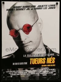 6a680 NATURAL BORN KILLERS French 16x21 '94 Oliver Stone, Woody Harrelson & Juliette Lewis on TV!