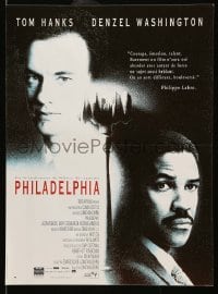 6a684 PHILADELPHIA French 15x21 '93 Tom Hanks, Denzel Washington, directed by Jonathan Demme!