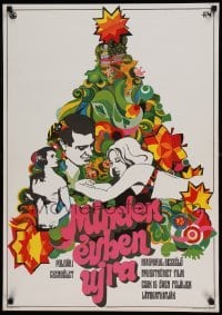 6a452 NEXT YEAR SAME TIME Hungarian 23x32 1968 different artwork by Antal Revesz & Judit Wigner