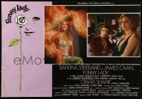 6a203 FUNNY LADY Italian 18x26 pbusta '75 Barbra Streisand, James Caan & sexy Carole Wells!