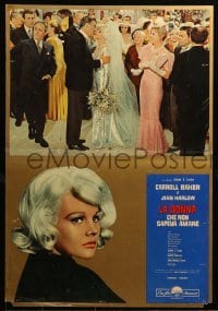 6a208 HARLOW set of 2 Italian 18x27 pbustas '65 sexy Carroll Baker in the title role!