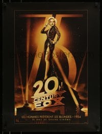 6b002 20TH CENTURY FOX 75TH ANNIVERSARY 24x32 French commercial poster '10 Gentlemen Prefer Blondes!
