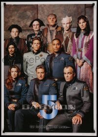 6b795 BABYLON 5 25x36 English commercial poster '97 Bill Mumy, our last best hope for peace!