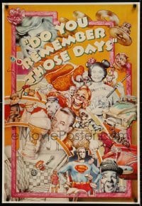 6b823 DO YOU REMEMBER THOSE DAYS 25x36 commercial poster '75 Monroe, Howdy Doody, Mickey Mouse!