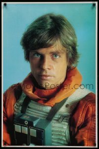 6b833 EMPIRE STRIKES BACK 23x35 New Zealand commercial poster '80 close-up of pilot Luke!