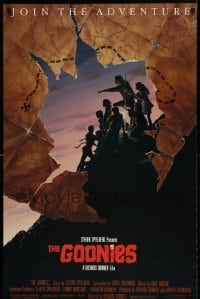 6b843 GOONIES 25x39 commercial poster '85 image from the treasure map art one sheet by John Alvin!