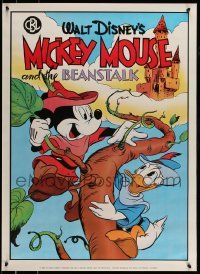 6b866 MICKEY MOUSE 24x33 commercial poster '86 Disney, Jack and the Beanstalk!
