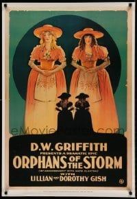 6b879 ORPHANS OF THE STORM 25x37 commercial poster '89 D.W. Griffith classic, poster image!