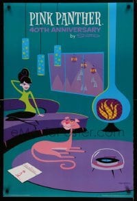 6b882 PINK PANTHER 24x36 Canadian commercial poster '04 art of him near fireplace by Shag!