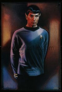 6b907 STAR TREK CREW 27x40 commercial poster '91 Drew Struzan art of Lenard Nimoy as Spock!