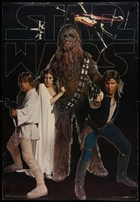 6b915 STAR WARS Swedish commercial '77 Han & Luke fighting, scared Leia, Chewie.. supporting them!