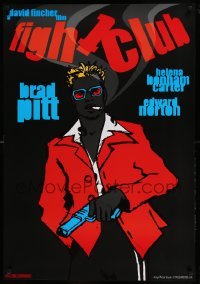 6b015 FIGHT CLUB Polish 27x39 '09 completely different artwork by Krzysztof Nowak, Tribute!