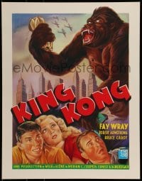 6b990 KING KONG 16x20 REPRO poster '90s Fay Wray, Robert Armstrong & the giant ape!