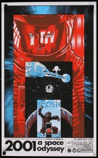6b106 2001: A SPACE ODYSSEY signed #189/300 16x26 art print R11 by artist Timothy Doyle!