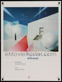 6b333 7TH INTERNATIONAL FILM FESTIVAL 24x32 Canadian film festival poster '82 modern art!