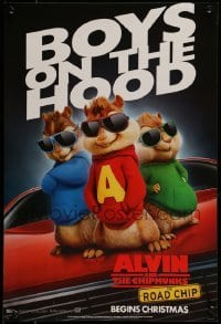 6b480 ALVIN & THE CHIPMUNKS: THE ROAD CHIP 2-sided style B 14x20 special '15 Alvin, Simon, Theodore