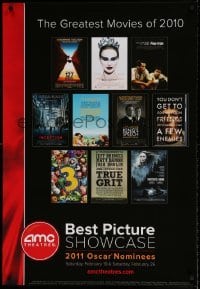6b482 AMC THEATRES 27x39 special '11 cool ad from the movie theater chain, Oscar nominees!