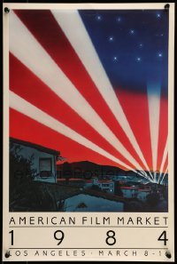 6b337 AMERICAN FILM MARKET 14x21 film festival poster '84 Stan Watts & Sam McCay art!
