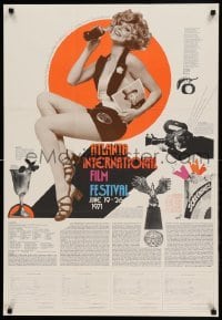 6b338 ATLANTA INTERNATIONAL FILM FESTIVAL 24x35 film festival poster '71 Coca-Cola, art & images!