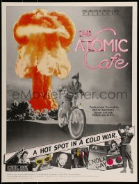6b491 ATOMIC CAFE 18x24 special '82 great colorful nuclear bomb explosion image!