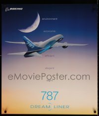 6b304 BOEING 26x30 advertising poster 10s great image of the new 787 launched in 2009!
