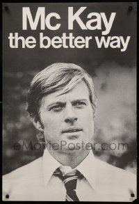 6b510 CANDIDATE 23x34 special '72 different image of Robert Redford on faux campaign poster!