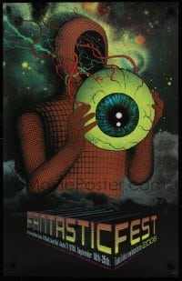 6b135 FANTASTIC FEST 2008 signed #31/50 23x36 art print '08 by artist Jon Smith, wild sci-fi art!