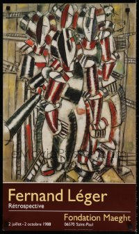 6b280 FERNAND LEGER RETROPECTIVE 18x30 French museum/art exhibition '88 image of his Le Balcon!