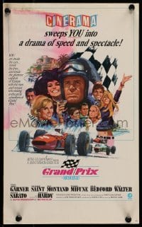 6b561 GRAND PRIX Cinerama 9x15 special '67 F1 driver James Garner, artwork by Howard Terpning!