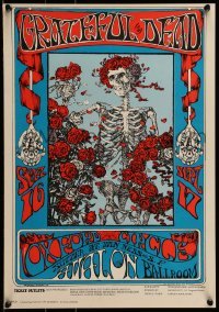 6b395 GRATEFUL DEAD 14x20 music poster '66 cool art by Stanley Mouse & Alton Kelly, 3rd printing!