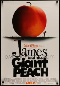 6b587 JAMES & THE GIANT PEACH 19x27 special '96 Disney stop-motion fantasy cartoon, cool image!