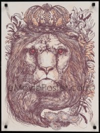 6b227 JOSHUA ANDREW BELANGER 18x24 art print '12 Royalty, art of lion by Joshua Andrew Belanger!