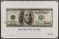 6b312 KOENIG & BAUER AG printer's test 25x38 advertising poster '01 great print of the $100 bill!