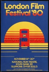 6b352 LONDON FILM FESTIVAL '80 10x15 English film festival poster '80 National Film in London!
