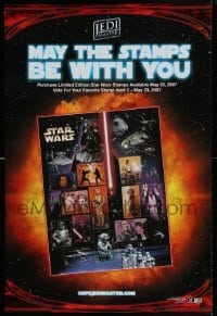 6b618 MAY THE STAMPS BE WITH YOU 24x36 special '07 cool images from all six Star Wars movies!