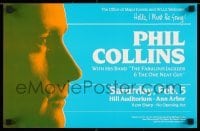 6b405 PHIL COLLINS 11x17 music poster '83 cool close-up profile portrait image!