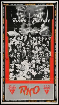 6b647 RKO 30 YEARS OF CLASSIC HITS 2-sided 21x38 special '82 montage of their top stars & movies!