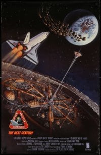 6b656 SPACE SHUTTLE AMERICA 25x39 special '94 great sci-fi art for motion simulator ride!