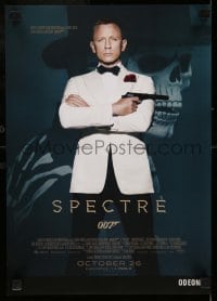 6b972 SPECTRE IMAX advance mini poster '15 Daniel Craig is James Bond 007, skull mask!