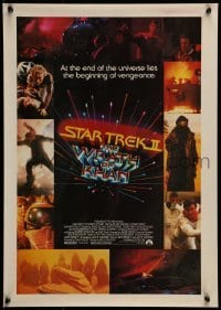 6b662 STAR TREK II 17x24 special '82 The Wrath of Khan, Leonard Nimoy, William Shatner, sci-fi!